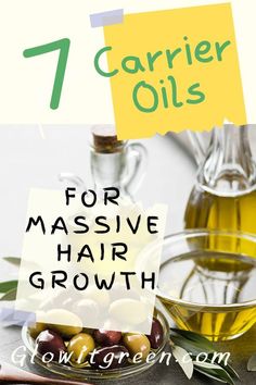 What are he best oils to put on your hair to massively boost the growth of your hair? Find out at Glowitgreen.com which seven oils to try for stimulating hair growth, to get long, thick healthy hair! Oils are amazing for hair, and make a significent difference in its quality and luster! Oils To Stimulate Hair Growth, Organic Hair Growth Recipes, Carrier Oils For Hair Growth, Best Oils For Natural Black Hair, Stimulate Hair Growth Natural, Diy Thick Hair Growth, Homemade Hair Growth Oil For Black Women, Which Oil Is Best For Hair Growth, How To Make Your Own Hair Growth Oil