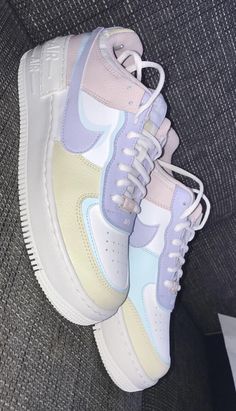 Nike Air Force 1 Shadow White Glacier Blue Ghost (W) Pastel Shoes, Sandals Design, Custom Shoes Diy, Boots Ideas, Girls Winter Boots, Girls Shoes Sneakers, Basket Style