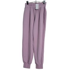 Yovela Women's Sweatpants Small Purple Jogger Pull On Active Wear Lounge B-29 Sporty Purple Sweatpants For Sports, Purple Sporty Joggers For Sports, Purple Sweatpants With Pockets For Loungewear, Purple Relaxed Fit Sporty Sweatpants, Brandy Melville Rosa Sweatpants, Rosa Sweatpants, Sporty Purple Cotton Joggers, Purple Joggers, Black Jogger Pants