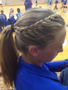 French Braid Into Ponytail, Braid Into Ponytail, Braid Beauty, White Girl Braids, Tree Braids Hairstyles, French Braid Ponytail, Sport Hair, Ball Hairstyles, French Braid Hairstyles