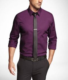 men's shirt color from Express - mystic purple Purple Formal Shirt Men, Men Purple Shirt Outfit, Purple Shirt Outfit Men Formal, Purple Shirt Outfit Men Casual, Purple Dress Shirt Men, Purple Shirt Outfit, Purple Shirt Outfits, Carol Dress, Mens Shirt Color