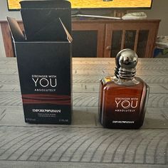 Brand New Rare Hard To Find In The Us. Perfume Stronger With You Absolutely Smell Amazing. For Men Original! Stronger With You Perfume, Stronger With You Absolutely, Perfume Collection Men, Cologne Collection, Armani Grey, Men Over 50, Top Perfumes, Drip Outfit Men, Smell Amazing