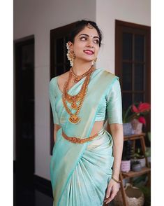 Ishaani Krishna, One Piece Dress Design, Tangerine Bridesmaid Dresses, Blue Blouse Designs, Latest Bridal Blouse Designs, New Saree Designs