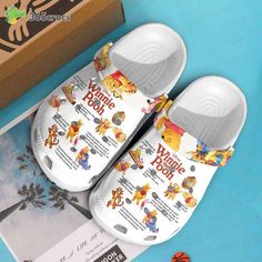 Introducing the Winnie The Pooh Disney Clogs Clog Shoes, the perfect footwear for both kids and adults who adore the Pooh Winnie, Crocband Clog, Crocs Clog, Crocs Crocband, Clog Shoes, Crocs Classic Clogs, Clogs Shoes, Shoes For Men, Slip On Shoes