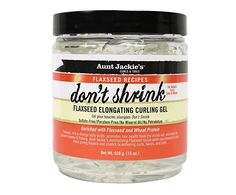 flaxseed don't shrink gel Aunt Jackie Dont Shrink, Dont Shrink Flaxseed Gel, Aunt Jackies Dont Shrink Gel, Curly Products, Curl Gel, Short Bleached Hair, Best Curly Hair Products, Bushy Hair, Short Natural Hair