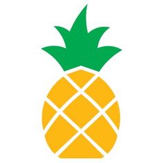 an image of a pineapple sticker on a cell phone