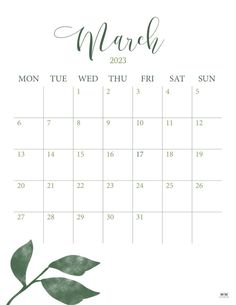 the november 2020 calendar with watercolor leaves on white paper and green lettering, is shown