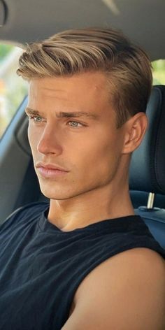 Young Men Haircuts, Blonde Haircuts, Classic Hairstyles, Mens Haircuts Fade, Mens Haircuts Short, Blonde Guys