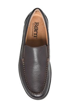 Supple leather defines a charming loafer built using Opanka handcrafted construction for lasting appeal. Cushioned EVA footbed with arch support Leather upper and lining/rubber sole Imported Formal Swift Leather Slip-ons With Round Toe, Classic Brown Leather Shoes With Ortholite Insole, Business Slip-ons With Swift Leather And Round Toe, Brown Swift Leather Closed Toe Loafers, Brown Slip-ons With Ortholite Insole, Brown Loafers With Removable Insole, Closed Toe, Brown Leather Loafers With Removable Insole, Brown Closed Toe Loafers With Removable Insole, Brown Loafers With Removable Insole