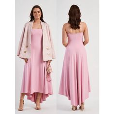 Nwt Susana Monaco Spaghetti Strap Slit Hi-Low Maxi Dress Pink Cashmere Women's Xs Msrp: $228 Item Condition: Nwt Measurements: Pit To Pit: 14" Length: 42" Brand: Susana Monaco Size: Xs Color: Pink Cashmere Spaghetti Strap Hi-Low Hem Maxi Dress Side Slit Solid Pattern 90% Nylon, 10% Spandex Machine Wash This Dress Combines A Graceful Hi-Low Design With A Soft Color And Elegant Details, Making It A Versatile Option For Both Daytime Events And Evening Occasions. Girly, Feminine, Modern, Classy, Cla Formal Slip Dress, Dresses Royal, Rust Dress, Floral Sundress, Maxi Tank Dress, Pink Maxi Dress, Midi Maxi Dress, Dress Pink, Solid Pattern