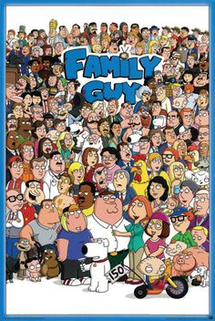 Family Guy Characters 24x36 Premium Poster - Team Spirit Store USA I Griffin, Family Guy Cartoon, The Family Guy, Lying Game, Hulk Character, Griffin Family, Peter Griffin, Character Types, American Dad