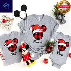 Matching Disney Pajamas, Disney Christmas Shirts for Family, Christmas Outfits for Disney, Mickey Santa Clause, Buffalo Plaid Mickey Shirts Mickey x Alwaysky. A classic, stylish, and versatile shirt. Made from high-quality cloth, it has a timeless look and offers comfort. This shirt is a must-have for every wardrobe since it looks great in both formal and casual situations. accessible in a variety of hues and sizes to go with your personal design. #santa claus #family #christmas #disney christma Outfits For Disney, Mickey Shirts, Plaid Diy, Family Christmas Outfits, Disney Christmas Shirts, Disney Pajamas, Christmas Disney, Mickey Halloween, Mickey Shirt