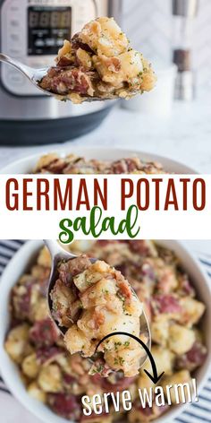 this german potato salad is the perfect side dish for any meal