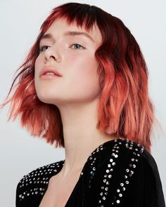 Red Dipped Hair, Hair Dip Dye, Pink Mullet, Fii Puternic, Dipped Hair, Split Dyed Hair, Dip Dye Hair, Diy Hair Color