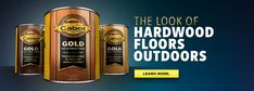 the look of hardwood floors outdoors is shown in this ad for caboo's