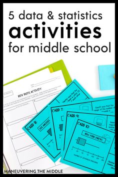 five data and statistics activities for middle school