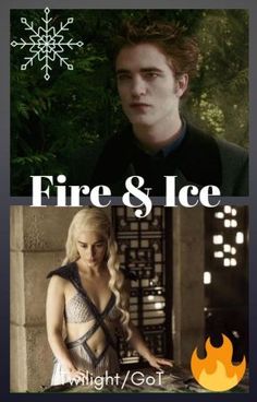 the poster for fire and ice shows two people