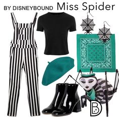 [[MORE]]T-shirt: @topshop Overalls: Sandi Pointe Boots: @asoslive Earrings: Claire’s Disney Bonding, Caw Art, Miss Spider, Outfits Overalls, Bounding Outfits, Outfits Goth, Disney Character Outfits, Disneybound Outfits, Overalls Outfits