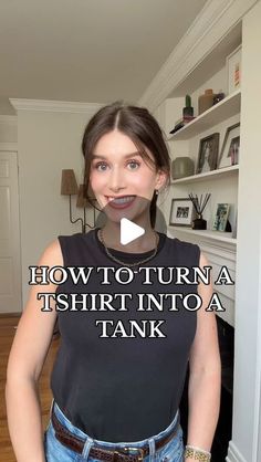 Rebecca Kahane Pankow on Instagram: "How to turn a tshirt into a tank. Will you be trying this hack?" How To Make A Tank Top Out Of A Tshirt, Smart Dressing, T Shirt Hacks, Clothes Hacks, Shirt Hacks, Shirt Tie, Diy Clothing, Fashion Hacks, August 25