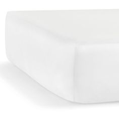 an image of a bed with white sheets