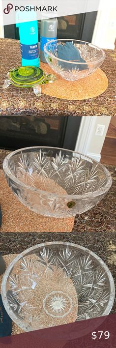 Brand New Waterford Grant Bowl Crystal 10” / 25,44 cm and 4/ Bones. Crystal Bowl, Beautiful Home Decor, Crystal Bowls, Beautiful Home, Home Decor Items, Beautiful Homes, Timeless Design, Bones, Diamond Cuts