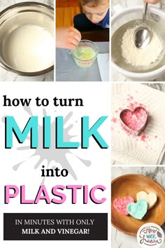 how to turn milk into plastic in minutes with only 3 ingredients and no baking required