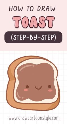 how to draw toast step - by - step instructions for kids and beginners with pictures