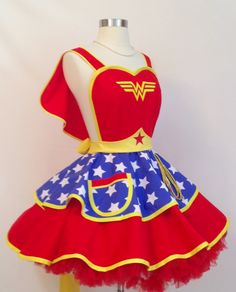 a dress made to look like wonder woman