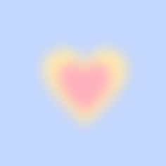 a pink and yellow heart on a light blue background with the word love written below it