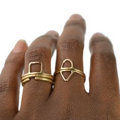 Geometric Ring Midi Knuckle Ring Stackable by AquarianThoughts Thick Silver Ring, Geometric Rings, Papaya Soap, Ring Geometric, Winter Shopping, Rings Etsy, Triangle Ring, Knuckle Ring, Floral Engagement Ring