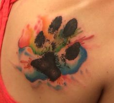 Pet Memorial Tattoo, Dog Memorial Tattoos, Pawprint Tattoo, Dog Paw Tattoo, Tattoo Watercolor, Paw Tattoo, Memorial Tattoo, Small Hand Tattoos, Different Tattoos