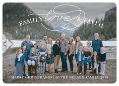 a family photo with the words merry christmas from the neon family