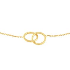 This fashionable intertwined bracelet is the perfect everyday accessory. Masterfully crafted in 14K yellow gold, this bracelet features a trendy interlocking charm and an adjustable bolo-style clasp. Whether this piece is worn to the office or the beach, its non-tarnishing gold will keep your bracelet radiant during your busiest days. If you are looking for a timeless yet fashionable accessory that can be worn alone or layered with other pieces, this is the bracelet for you! Modern Gold Bracelet As Gift, Modern Twist Gold Bracelet As Gift, Modern Twist Yellow Gold Bracelet For Gift, Elegant Yellow Gold Jewelry For Friendship, Adjustable Yellow Gold Bracelets With A Modern Twist, Elegant Friendship Necklaces, Elegant Gold Friendship Bracelet With Adjustable Chain, Minimalist Yellow Gold Adjustable Bracelet, Adjustable Luxury Yellow Gold Bracelet