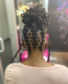 Loc Upstyles For Women, Curly Loc Updo Styles, Updo Locs Hairstyles For Women, Locks Hairstyles, Women Locs