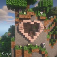 Minecraft Cherry Blossom, Case Minecraft, Blossom House, Minecraft Banner Designs, Bangunan Minecraft, Minecraft Farm