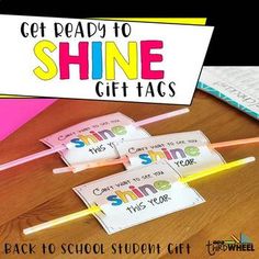 back to school student gift tags for shine