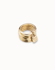 Ring Prisionero | UNOde50 Multi Ring, Mini Charm, Charm Rings, Original Bags, Individual Style, Handmade Natural, Gold Jewelry, Hair Hair