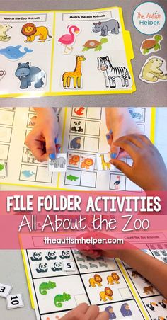 Zoo Zoo, Folder Activities, Zoo Activities, Educational Activities For Preschoolers, Preschool Themes