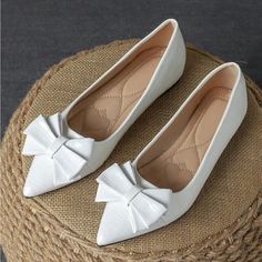 Super Cute And Stylish Ships In 5-10 Business Days Tags: #Shoes #Heels #Party #Newyears #Holiday #Sandals #Gold #Beautiful #Glitter White Bow Flats, Holiday Sandals, Mia Bella, Rose Shoes, Sandals Gold, Girly Shoes, Flat Color, Flat Shoes Women, Loafer Flats