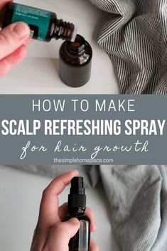 Scalp Refresher Spray Diy, Scalp Serum Diy, Rosemary Spray For Hair Growth, Essential Oil Hair Growth Spray, Hair Spray For Hair Growth, Diy Hair Mist, Natural Hairspray, Diy Hair Growth Spray, Spray For Hair Growth