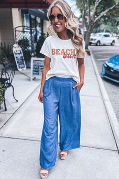 Beach Bum Tee | Sophie & Trey Casual T-shirt For Spring Day Out, Casual Tops For Spring Weekend Wear, Casual Spring Weekend Wear Tops, Trendy Tops For Weekend Wear, Summer Short Sleeve Tops For Weekend Wear, Trendy Summer Tops For Weekend Wear, Sporty Cotton Tops For Weekend Wear, Cotton Tops For Summer Weekend Wear, Casual Crew Neck T-shirt For Vacation