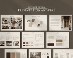 the interior design presentation and fee is displayed