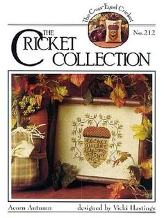 the crochet collection book cover with an image of a basket and autumn leaves