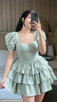 Affordable Trendy Clothes, Layered Dress, Vestidos Vintage, Trendy Clothes, Kpop Fashion Outfits, Teenage Fashion Outfits, The Princess, Looks Vintage, Classy Dress