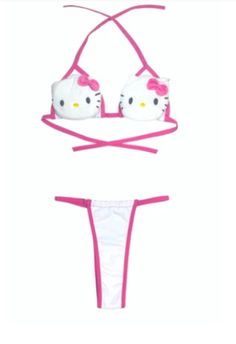 Cute Stretch Swimwear For Vacation, Cute Swimwear For Sunbathing, Cute Stretch Swimwear, Chewing Gum, Lollipop, Gum, Mini Skirt, Hello Kitty, Kitty