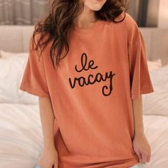 Vacation Shirt Trendy Comfort Colors Funny French Cute Tshirt Preppy Gift for Friend Matching Girls Trip Shirt Cozy Oversized Vintage Tee - Etsy Cute Tshirt, Preppy Gifts, Funny French, Girls Trip Shirts, Vintage Vibe