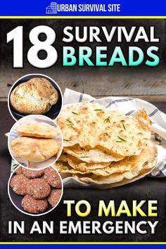 There are so many delicious survival bread recipes out there that are perfect for emergencies. Here are 18 recipes we love. Breads To Make, Survival Recipes, Survival Stove, Survival Food Storage, Emergency Preparedness Food, Summer Cabin, Survival Supplies, Oat Cakes, Fry Bread