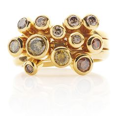 Stacking ring Stone Colour, Gold Rings Fashion