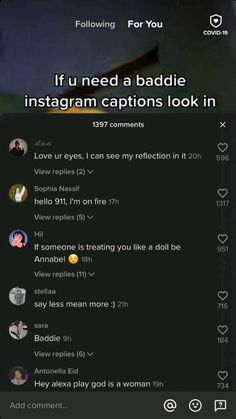 the instagram app on an iphone shows someone's profile and what they want to do