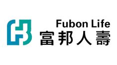 the logo for fuon life in english and chinese characters are depicted on this white background